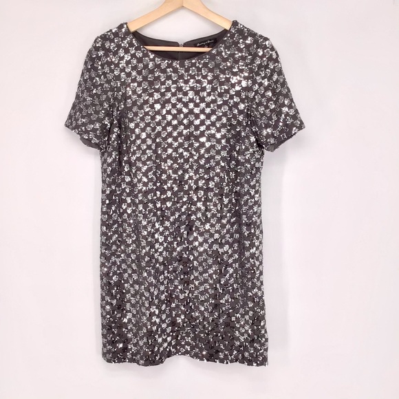 Madewell Dresses & Skirts - Broadway & Broome Gray Sequin Night Out Dress S